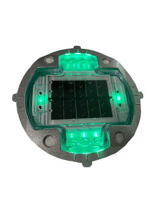 Marcadores de pavimento de LED subterrâneos de 8 LEDs para estrada solar de 150 mm para segurança no trânsito