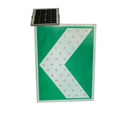 Sinal solar impermeável verde de Ddurable IP65 Chevron com aprovação do CE