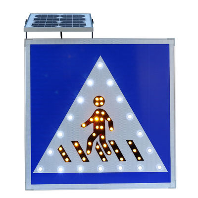 1000 medidores de sinal solar do cruzamento pedestre