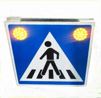 sinal solar do cruzamento pedestre da visibilidade alta de 600mm para a segurança rodoviária