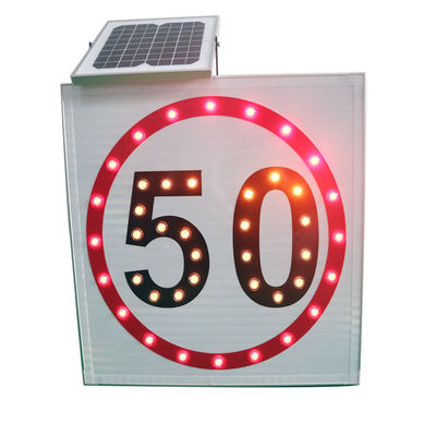 A eficiência elevada IP55 protege o sinal de estrada do limite de velocidade do nível 600mm, sinal de estrada de 50 Mph