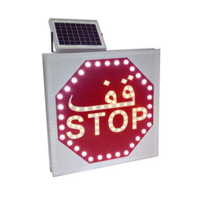 Luzes de piscamento postas solares do diodo emissor de luz do PC 11.1V 6.6A para a segurança de tráfego