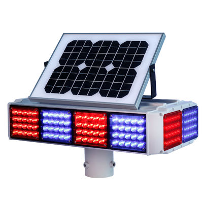 O diodo emissor de luz RoHS certificou luzes de advertência postas solares mono Crystallin do anti PC UV