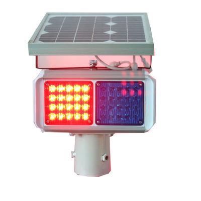O diodo emissor de luz posto solar vermelho e azul do diodo emissor de luz IP55 de 5mm estourou a luz para a segurança rodoviária