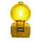 luz solar impermeável da barricada do diodo emissor de luz IP65 de 5mm, luz de advertência amarela