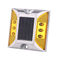 Quadrado amarelo 1.2V 600 MAH Cat Eye Solar Light, marcador aumentado solar do pavimento