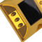 Olhos de gatos IP68 postos solares impermeáveis dourados de 105mm para entradas de automóveis